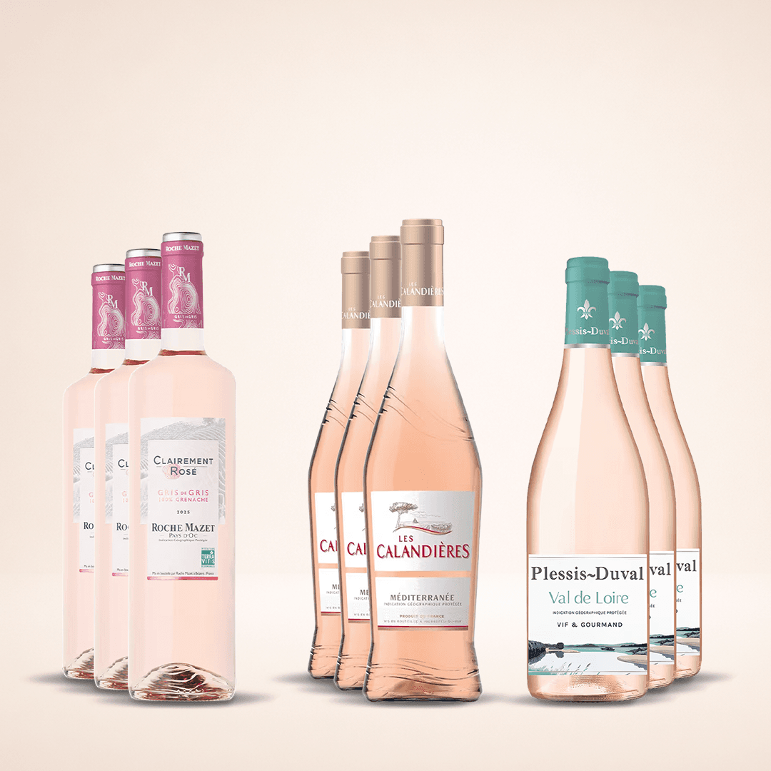 Ljusa och friska Rosélådan, Provence-stil, Loire och Pays d'Oc
